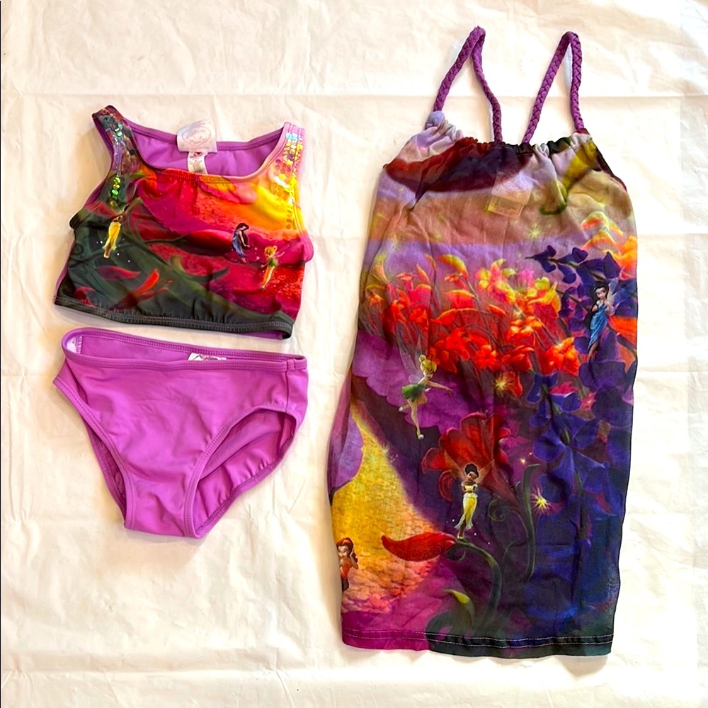 Disney Purple Artistic Bikini Set Swim